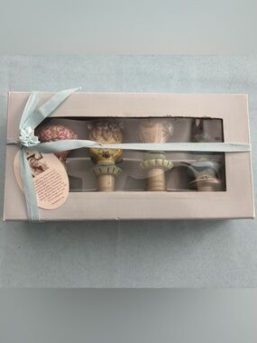 NIB Ceramic Bottle Stoppers by Tracy Porter